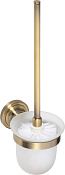Bemeta Retro Ершик для унитаза подвесной со стеклянной колбой, цвет: бронза 144113017