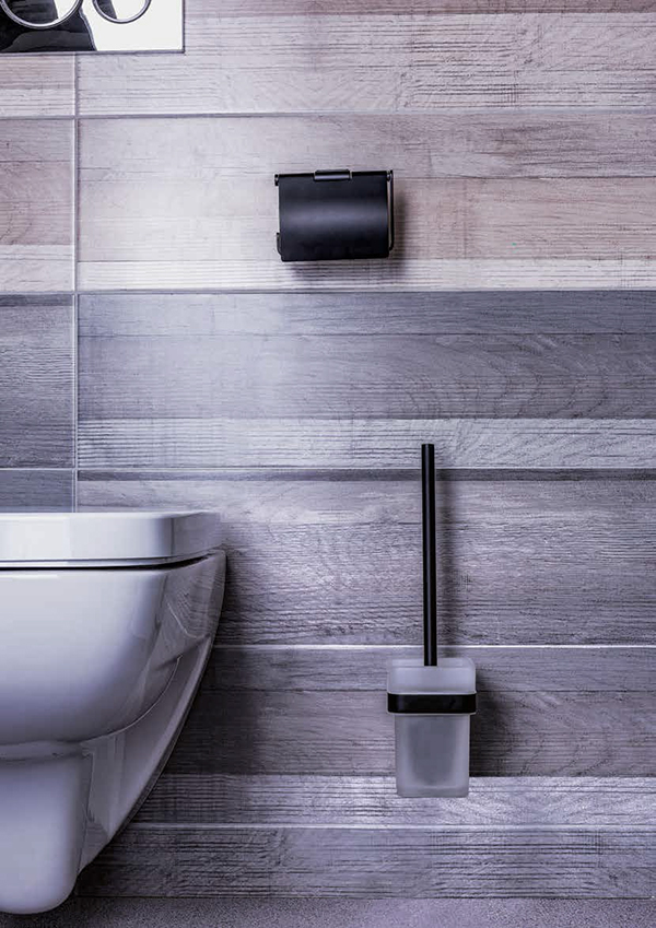 Bemeta Nero Ёршик, подвесной, стекло, щётка, цвет  черный 135013010