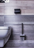 Bemeta Nero Ёршик, подвесной, стекло, щётка, цвет  черный 135013010