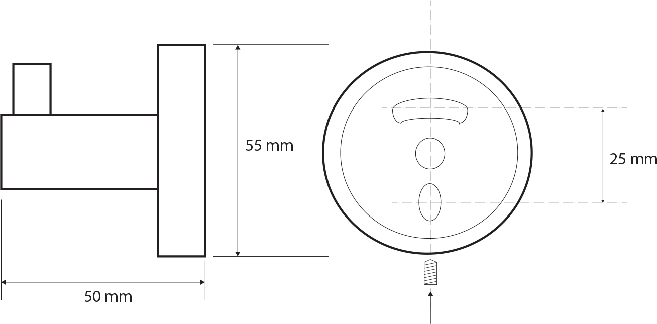 Bemeta White Крючок, цвет белый матовый 104106024