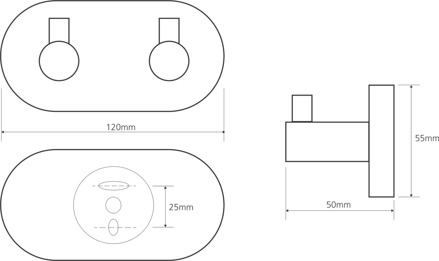 Bemeta Omega Крючок подвесной цвет: хром 104405202