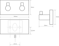 Bemeta Beta Крючок подвесной цвет: хром 132405202