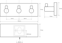 Bemeta Beta Крючок подвесной цвет: хром 132405232
