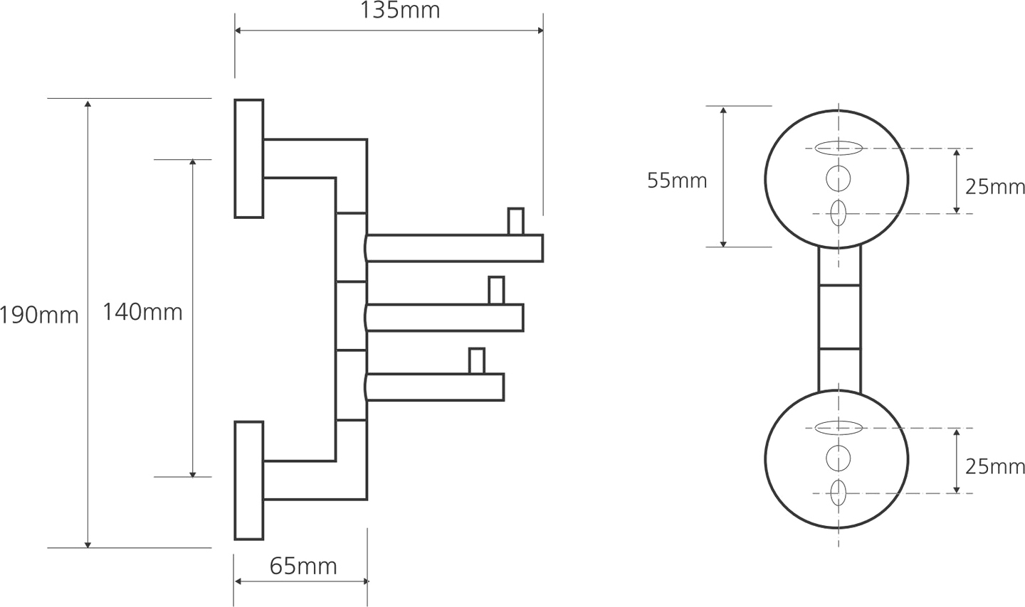 Bemeta Omega Крючок подвесной цвет: хром 104206072
