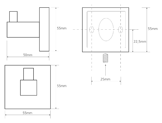 Bemeta Beta Крючок подвесной цвет: хром 132306172