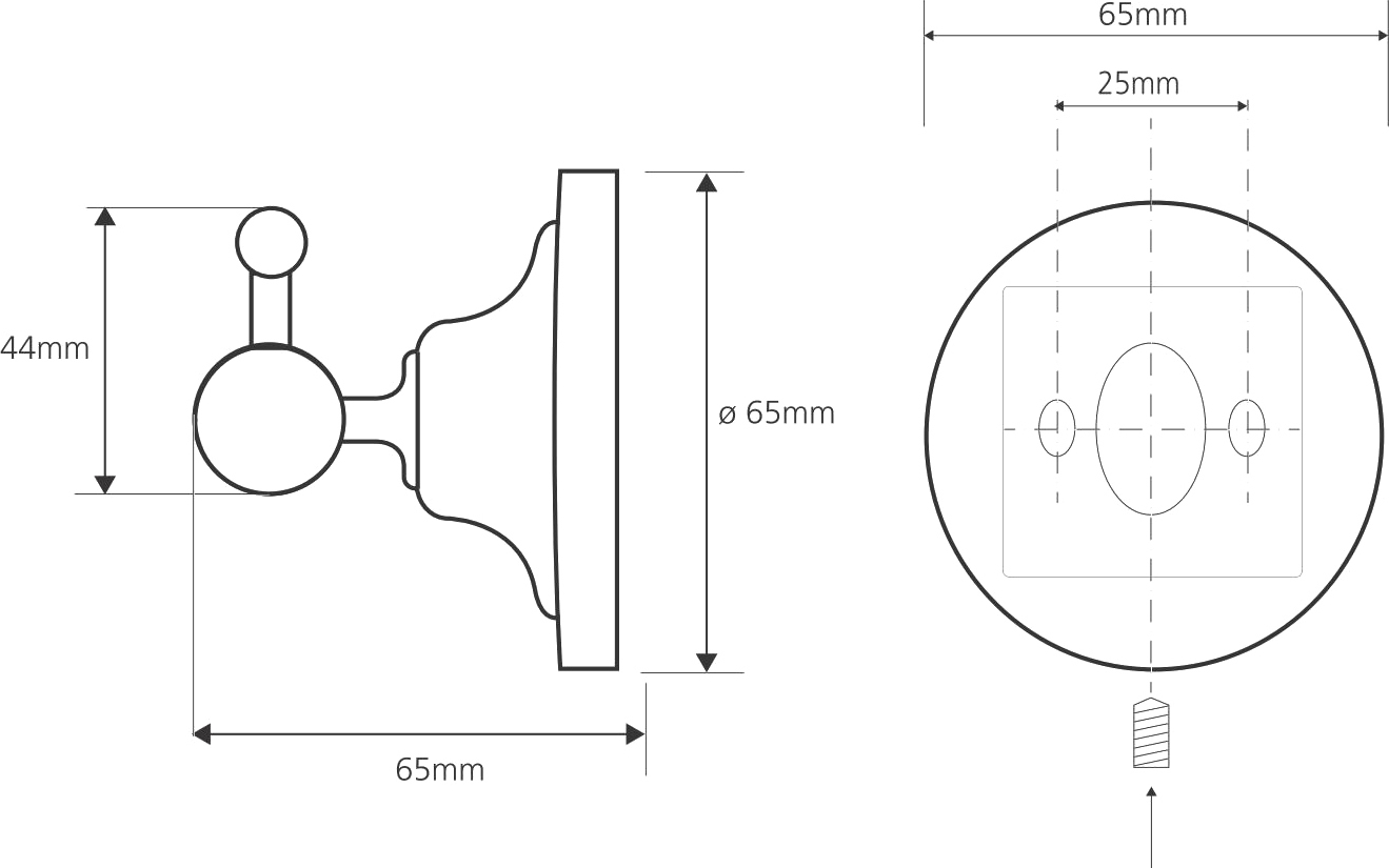 Bemeta Retro Крючок подвесной цвет: золото/хром 144206018