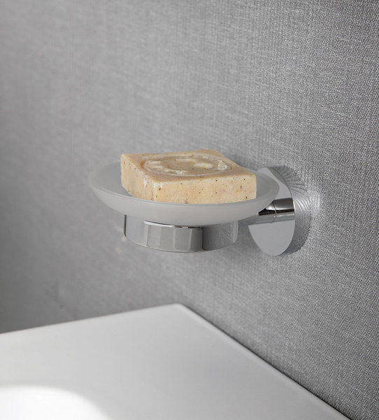 Bemeta Omega Мыльница со стеклянной чашей, подвесная, цвет: хром 104108042