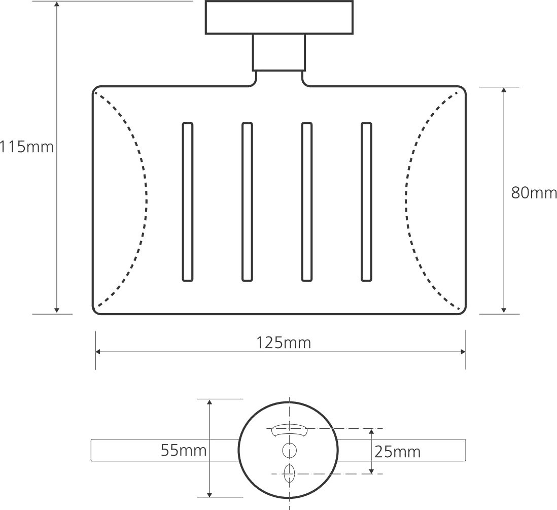 Bemeta Omega Мыльница подвесная, цвет: хром 104208082