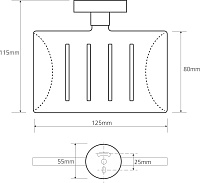 Bemeta Omega Мыльница подвесная, цвет: хром 104208082