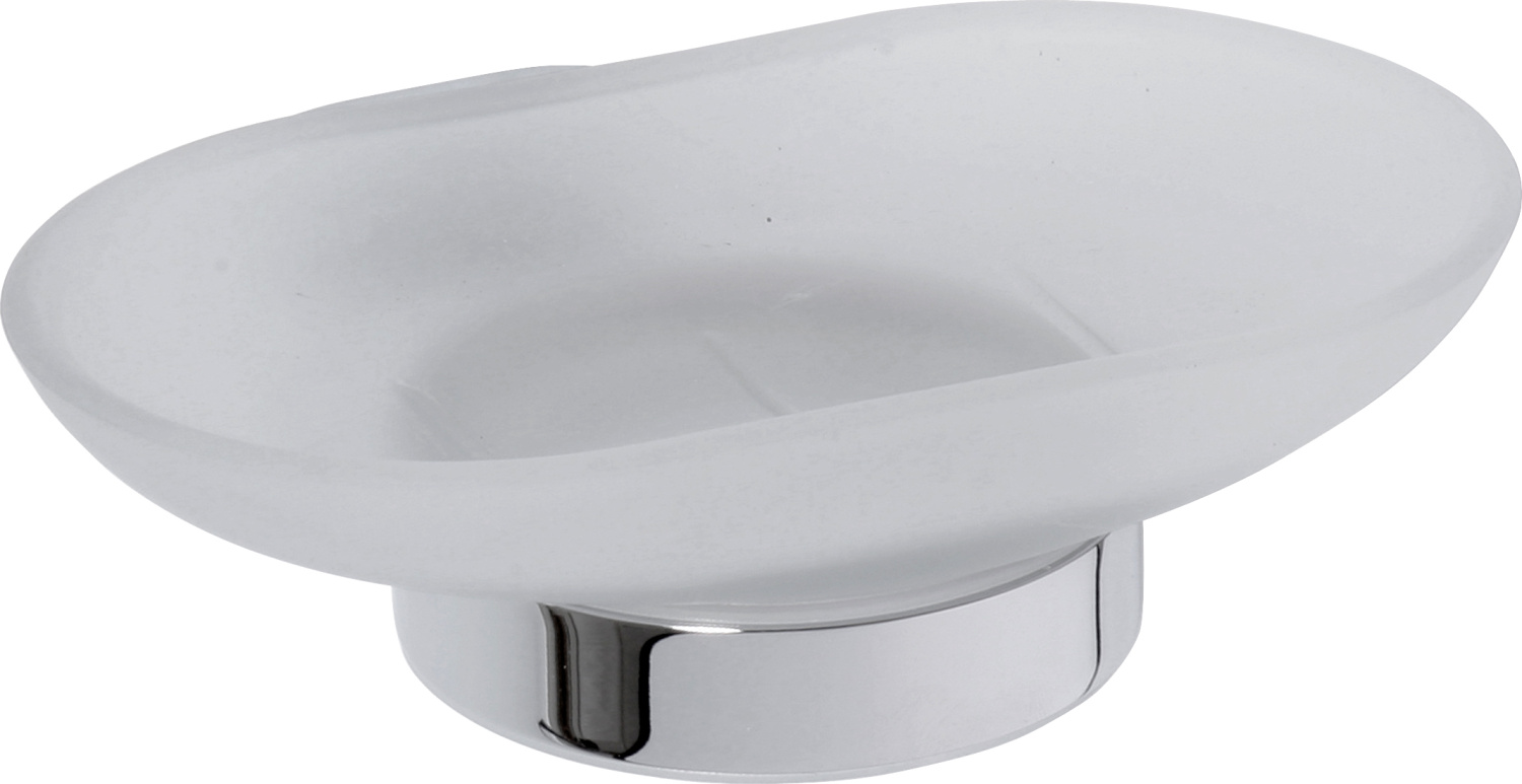 Bemeta Oval Мыльница со стеклянной чашей, подвесная цвет: хром 118408021