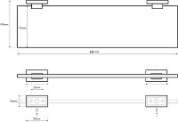 Bemeta Plaza Полка подвесная 52x14 см, цвет: хром 118102042