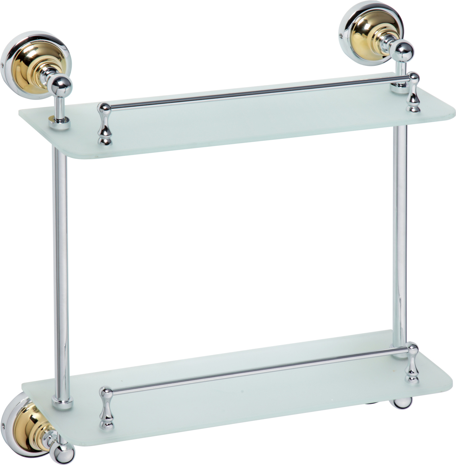 Bemeta Retro Полка подвесная 40x12 см, цвет: золото/хром 144202128