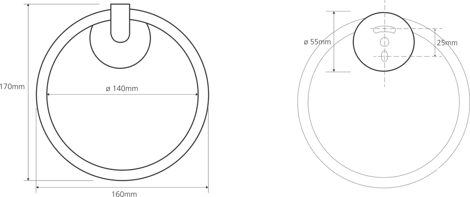 Bemeta Omega Полотенцедержатель подвесной 16x7,5 см, цвет: хром 104204062