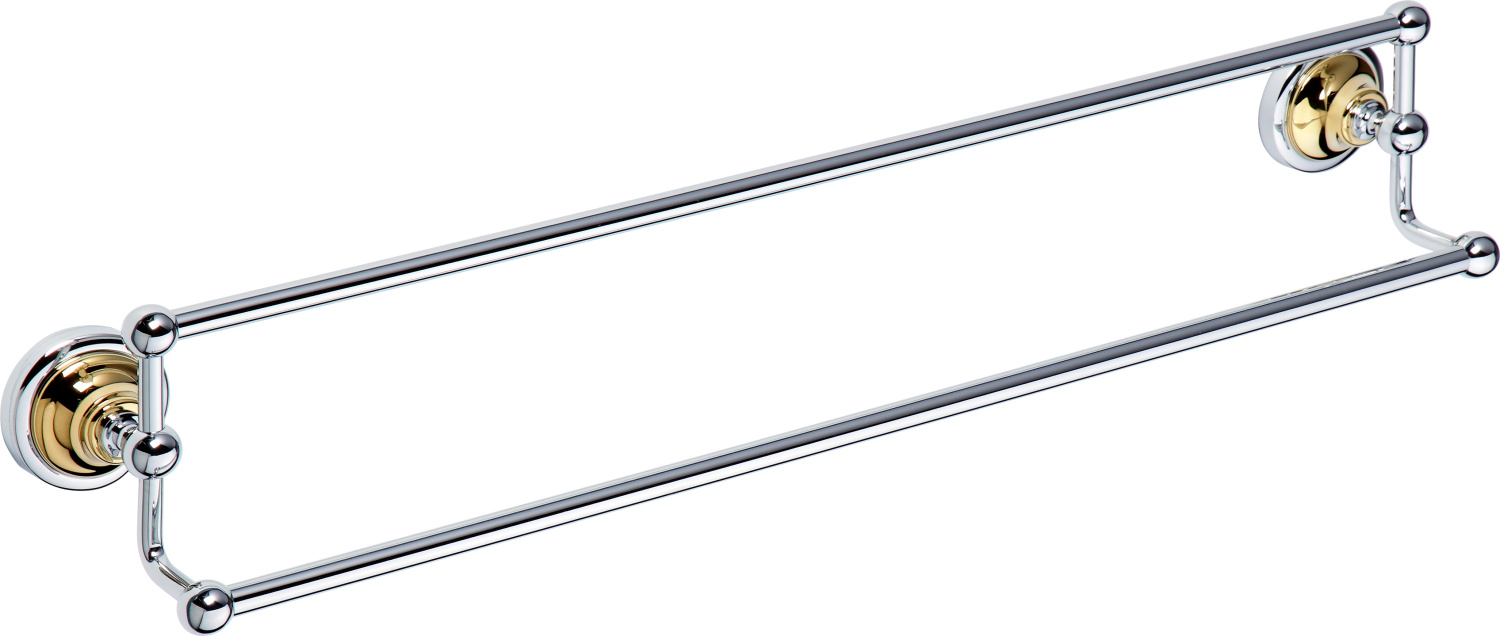 Bemeta Retro Полотенцедержатель подвесной 66,5x11,5 см, цвет: золото/хром 144204238