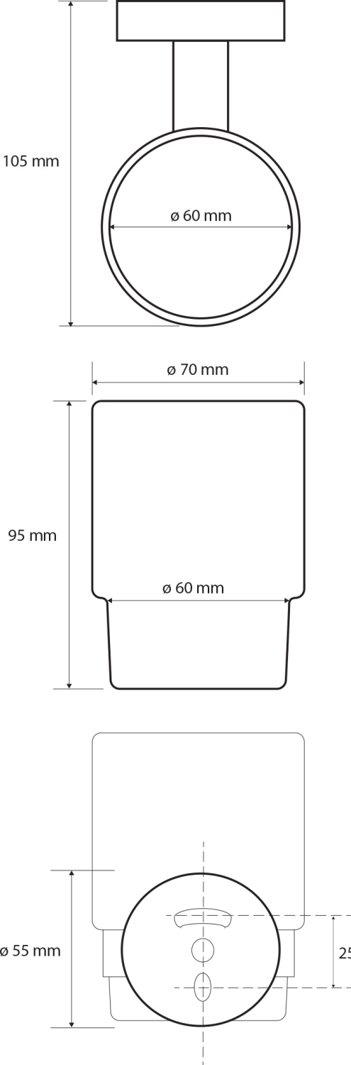 Bemeta White Держатель зубных щеток, стакан, цвет белый матовый 104110014