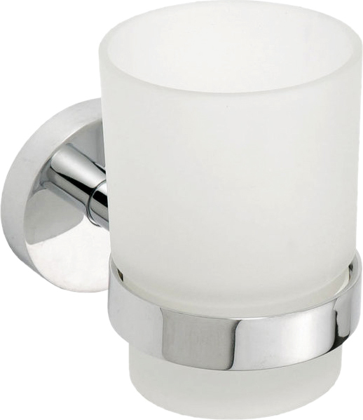Bemeta Omega Стакан для зубных щеток подвесной, стеклянный матовый, цвет: хром 104110012
