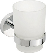 Bemeta Omega Стакан для зубных щеток подвесной, стеклянный матовый, цвет: хром 104110012