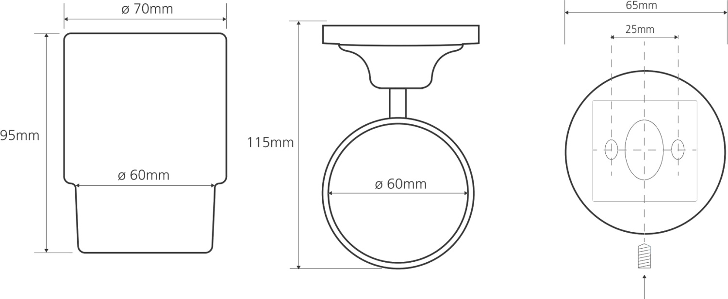 Bemeta Retro Стакан для зубных щеток подвесной, стеклянный матовый, цвет: хром/золото 144210018