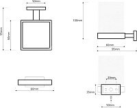Bemeta Plaza Стакан подвесной 6x9,5 см, цвет: хром 118210019