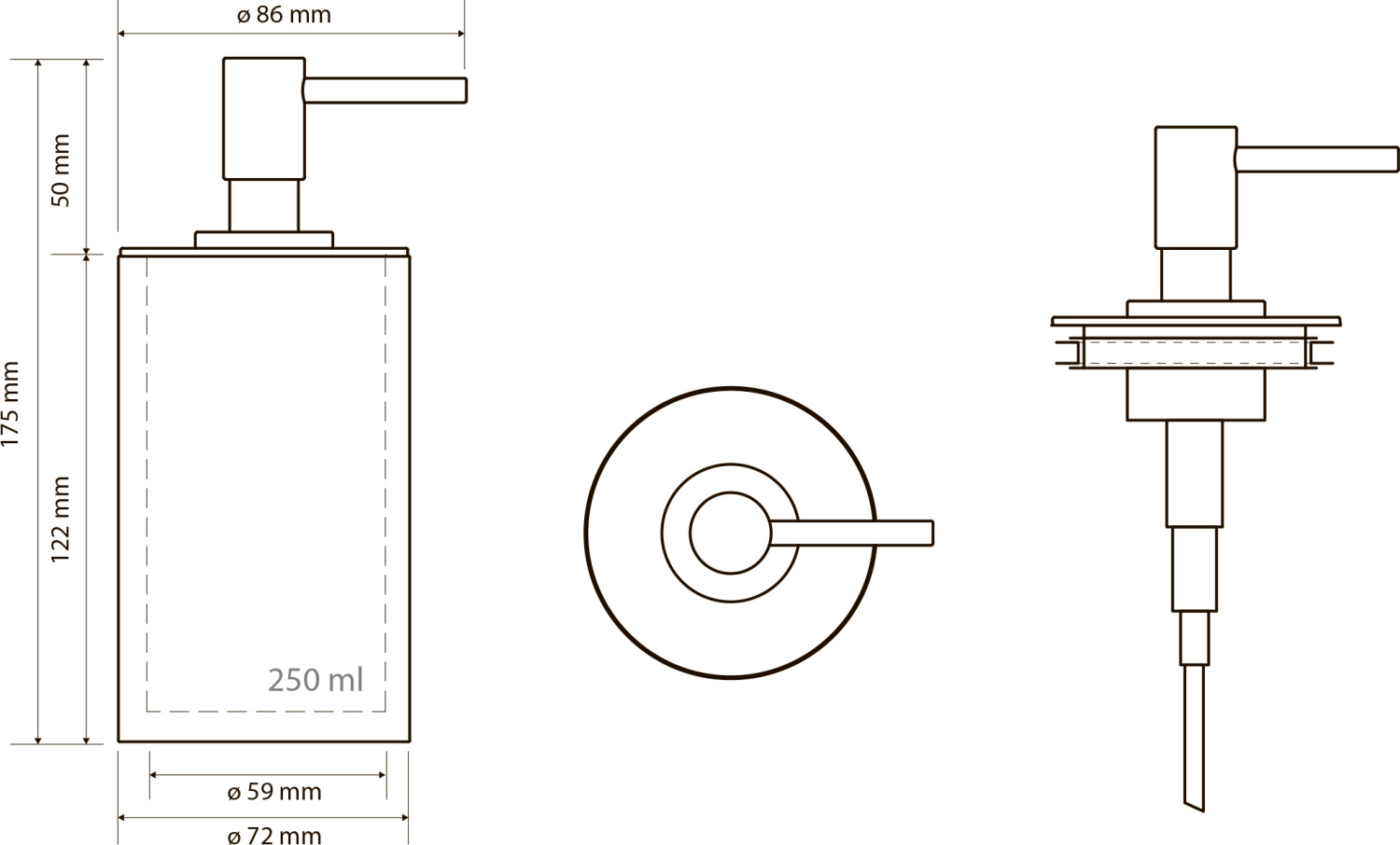 Bemeta Gamma Дозатор жидкого мыла, отдельностоящий, цвет: хром 145609320