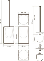 Bemeta Gamma Ершик напольный, цвет: хром 145613310