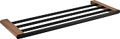 Bemeta Galla Полочка для полотенец 60 см, цвет: черный - розовое золото 108105080