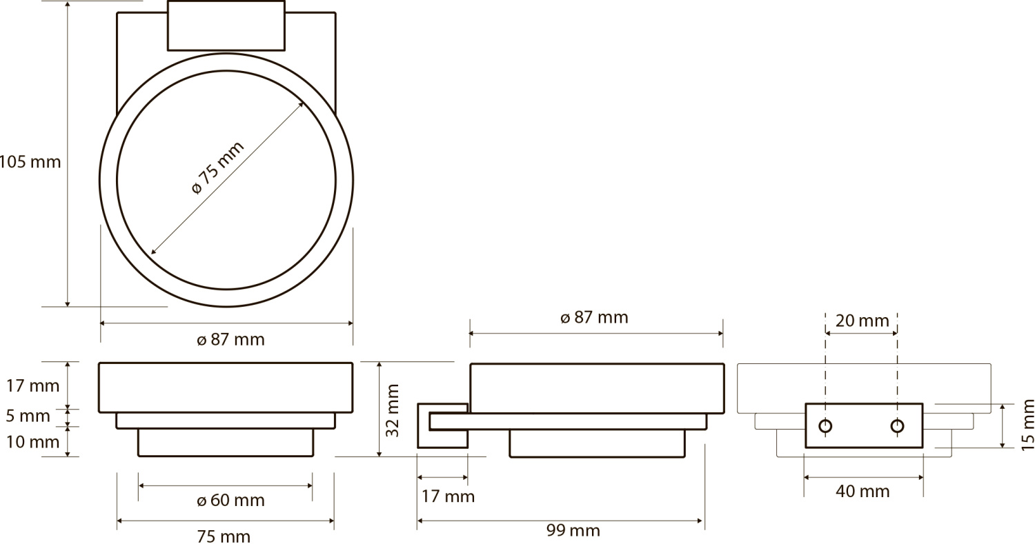 Bemeta Galla Мыльница пластиковая, цвет: черный - розовое золото 108108020