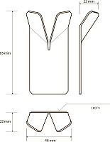 Bemeta Niva Крючок двойной 101106035