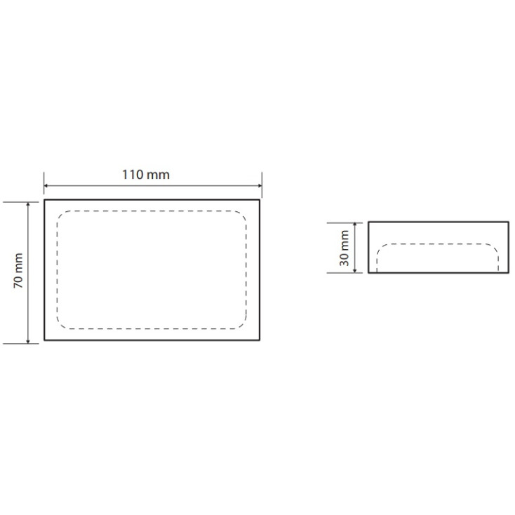 Bemeta Vista Мыльница с пластиковой чашей, настольная, цвет: белый 120108196-104
