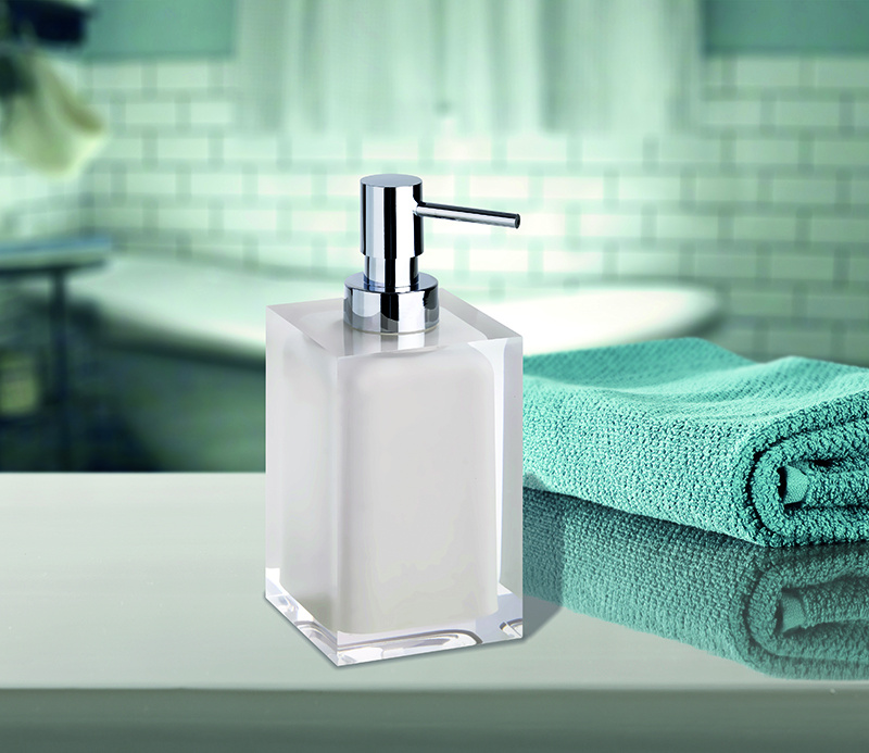 Bemeta Vista Дозатор для жидкого мыла настольный, пластиковая колба, цвет: хром 120109016-101