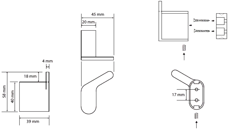 Bemeta Organic Крючок цвет: хром 157106191