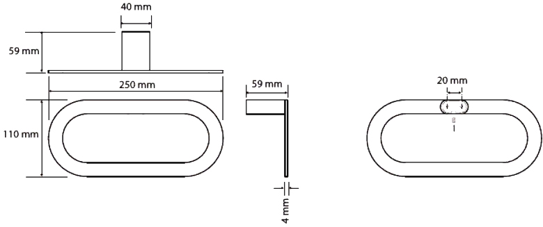 Bemeta Organic Кольцо для полотенец цвет: хром 157104381