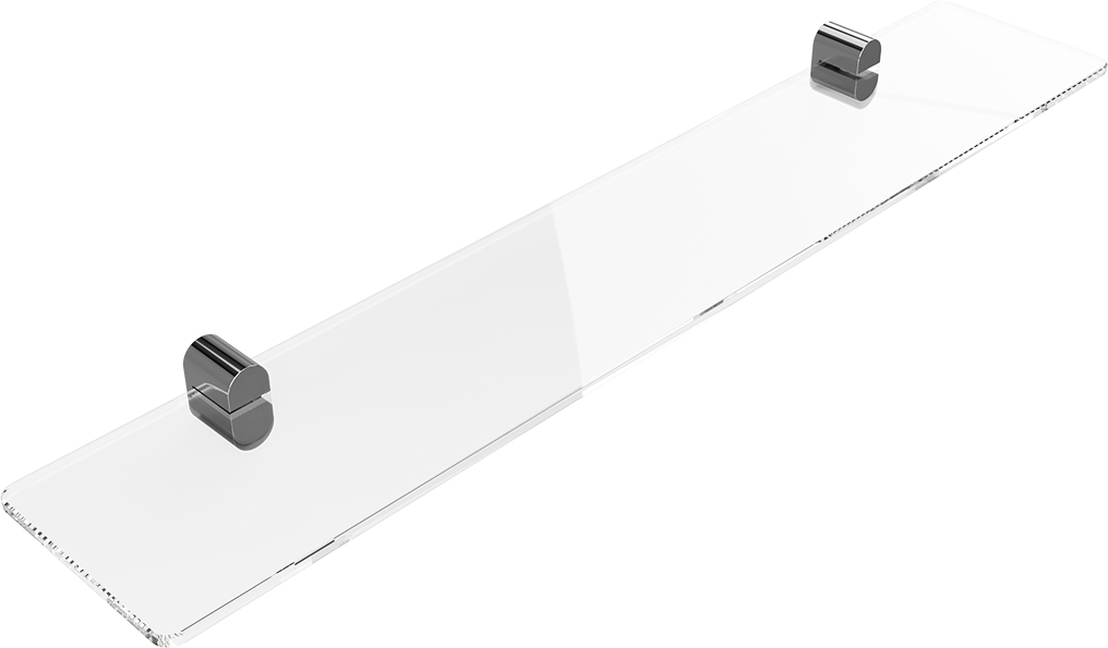 Bemeta Organic Полка стеклянная цвет: хром 157102241