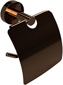 Bemeta Coral Держатель туалетной бумаги с крышкой, цвет: медное золото глянцевое 158112012