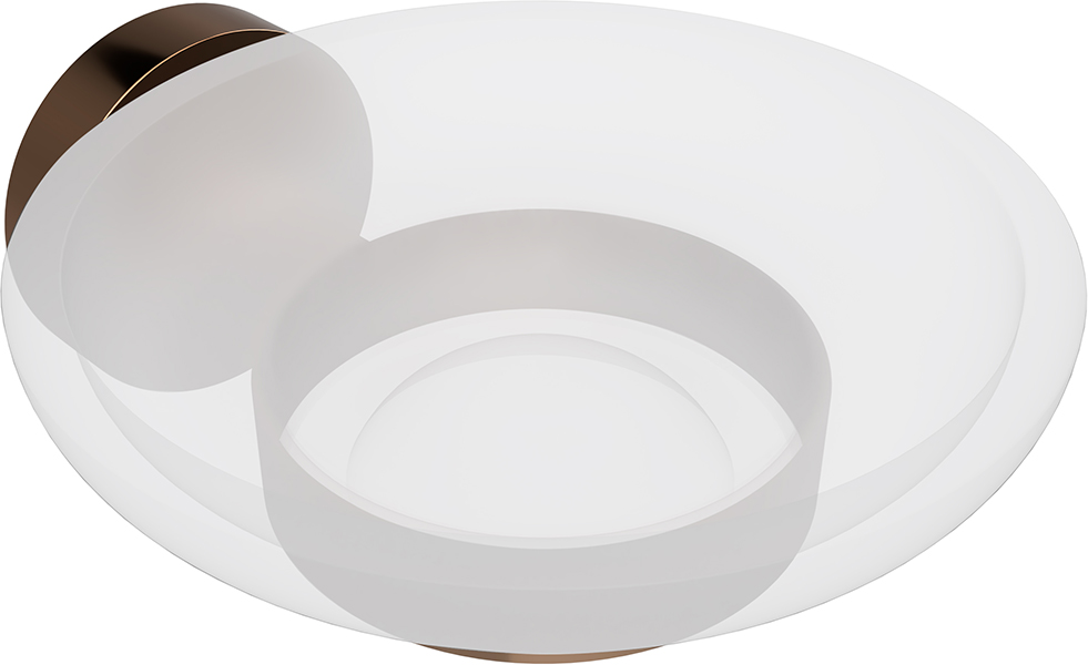 Bemeta Coral Мыльница стеклянная, цвет: медное золото глянцевое 158108042