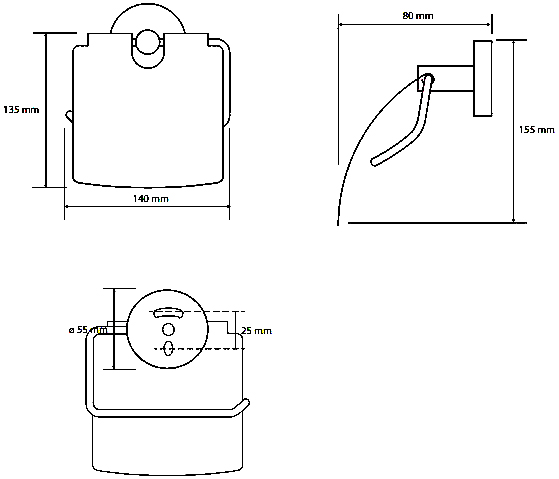 Bemeta Amber Держатель туалетной бумаги с крышкой, цвет: медное золото матовoe 155112012