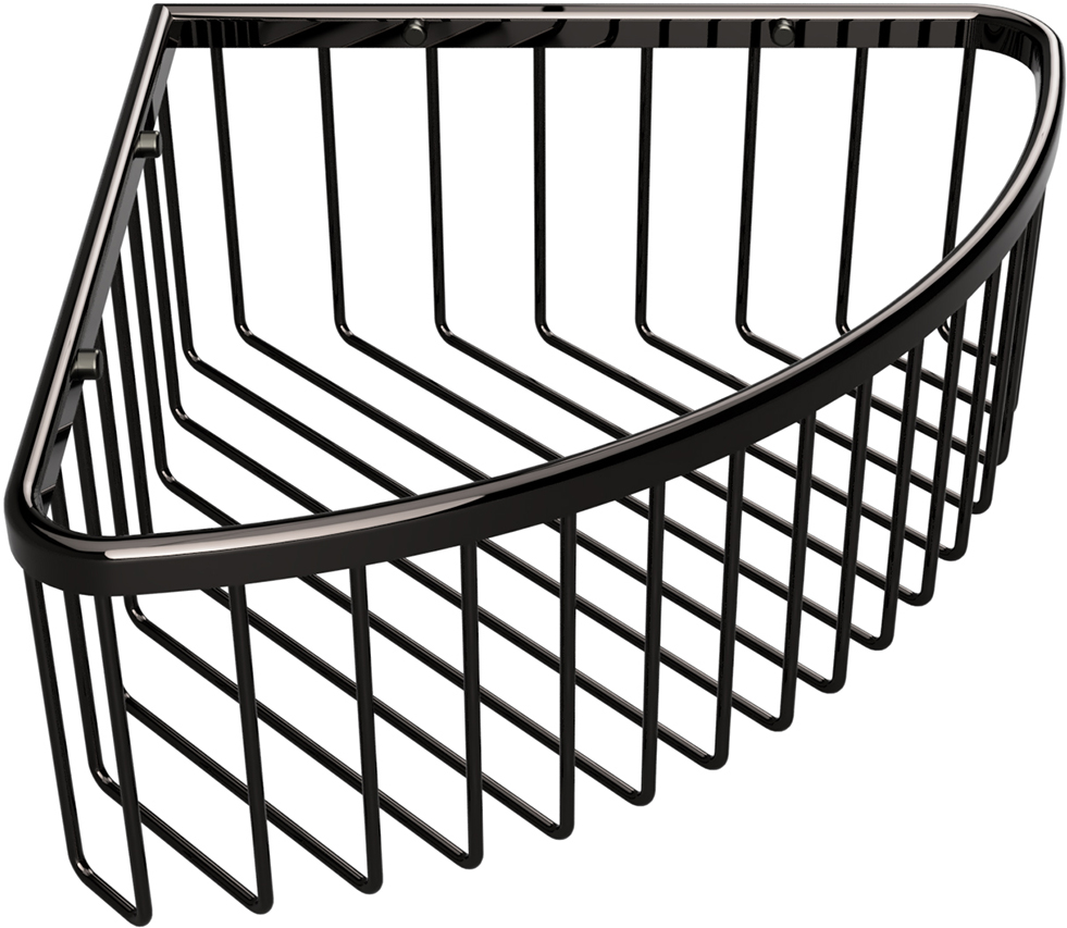 Bemeta Hematit Угловая полочка для мыла, цвет: антрацит глянцевый 159208312