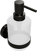 Bemeta Graphit Настенный дозатор, стекло вариант Mini 200 мл, цвет: антрацит матовый 156109102