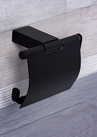 Bemeta Nero Держатель для туалетной бумаги с крышкой, цвет  черный 135012010