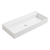 Simas Agile Раковина подвесная 101х46 см, с переливом, без отвер. под смеситель, цвет: белый глянц. AG101 bi*0