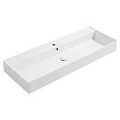 Simas Agile Раковина подвесная 121х46 см, без отв., под смеситель, цвет: белый мат. AG121 bi matt*0