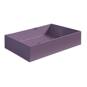 Simas Agile Раковина чаша 60х40 см, без перелива и отверстия под смеситель, цвет: prugna matt AG60 PRUGNA MATT*0