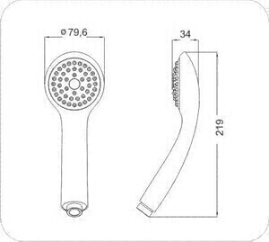 Iddis Лейка для душа, цвет: хром A11011