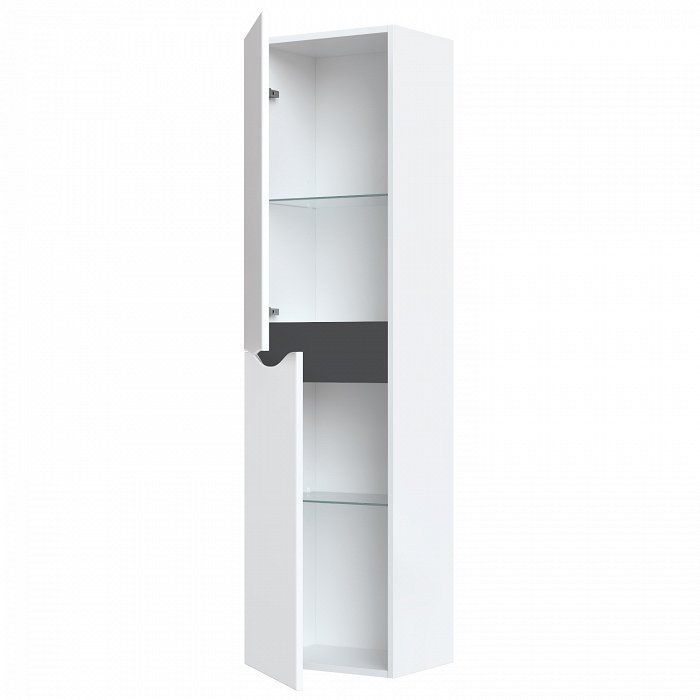 Iddis Cloud Шкаф-пенал, настенный, 40х30хh150 см, цвет: белый CLO40W0i97