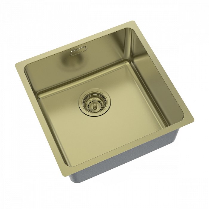 Iddis Edifice Раковина врезная к столешнице, 44х44 см, цвет: золотой EDI44B0i77