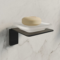 Iddis Slide Мыльница, подвесная, матовое стекло, цвет: черный SLIBSG0i42