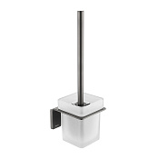 Iddis Slide Ершик для унитаза подвесной со стеклянной колбой, цвет: графит SLIGMG0i47