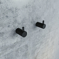 Iddis Petite Крючок одинарный, сплав металлов, цвет: черный PET2SB3i41