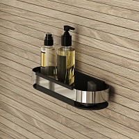 Iddis Полка, подвесная, 30 см, цвет: черный SHE12SBi44