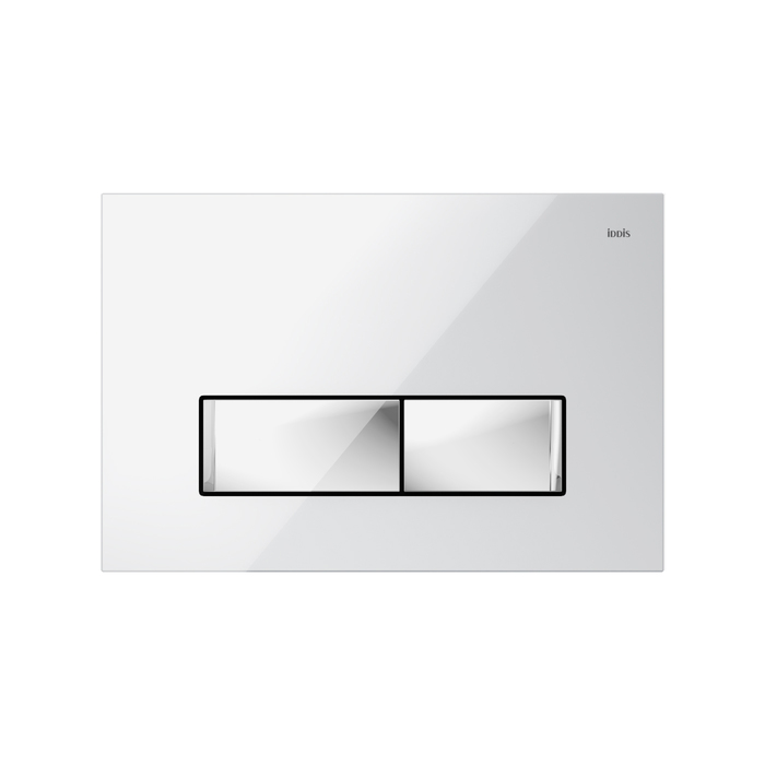 Iddis Uniglass Кнопка смыва, цвет: белый UNG02WCi77